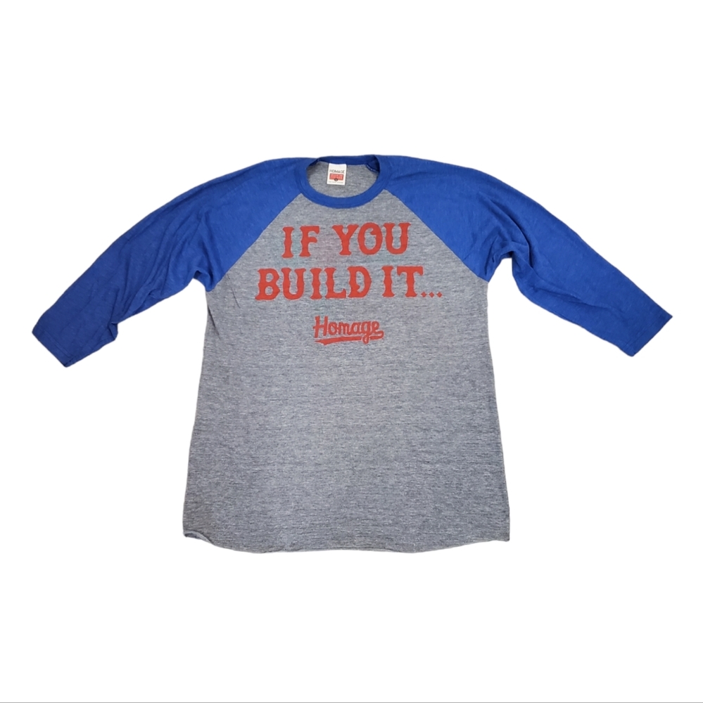 Old school Homage If You Build It... 3/4 Sleeve Raglan